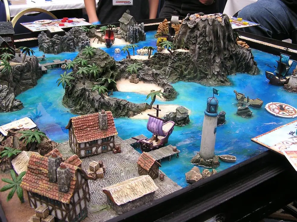 Detail of DOW Gameboard on display (and played on) at KublaCon 05.