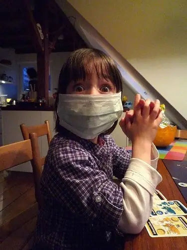 My seven year old niece playing Pandemic...