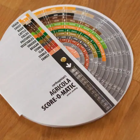 custom made Score-o-matic for agricola