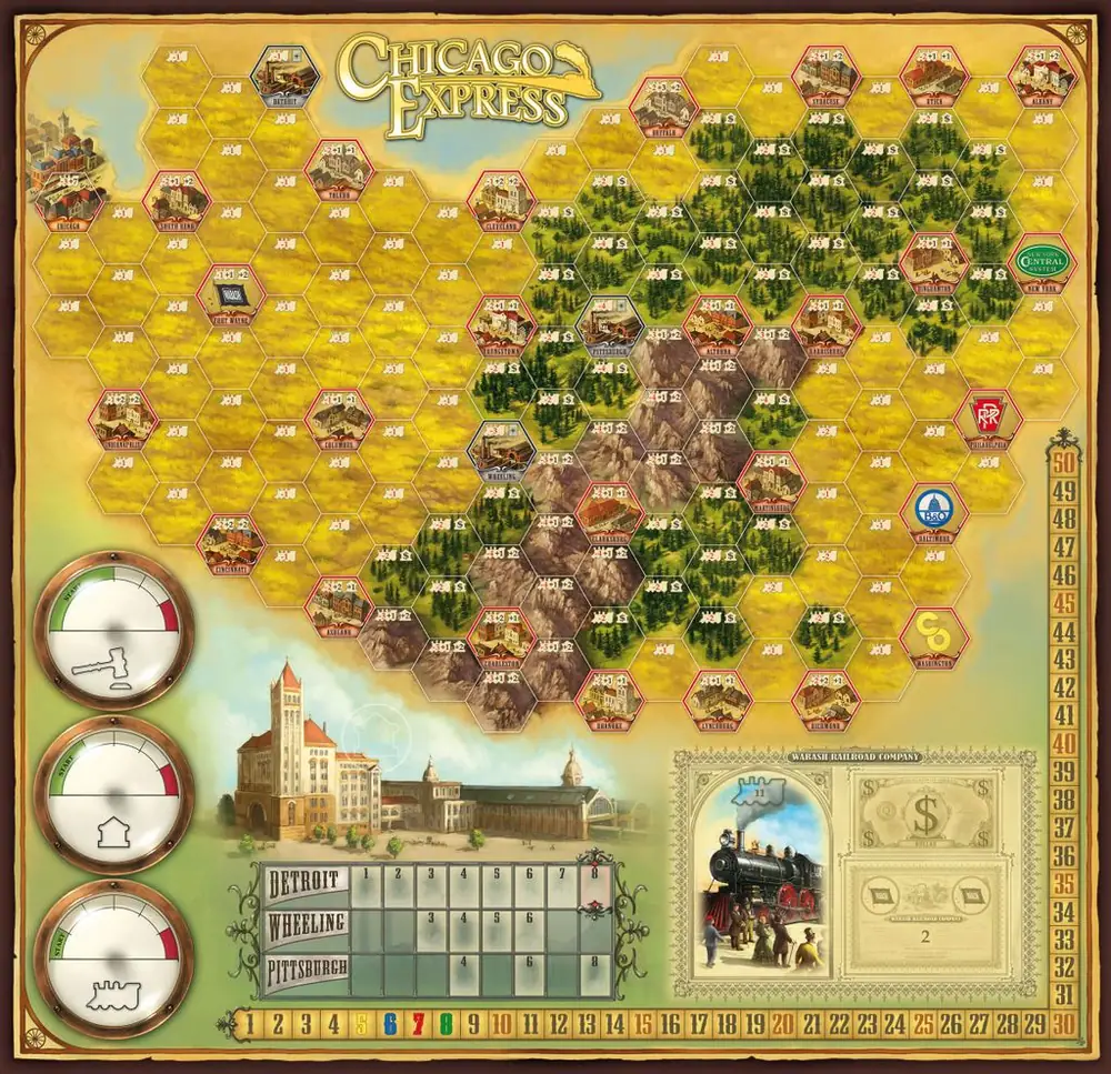 Gameboard Chicago Express higher resolution