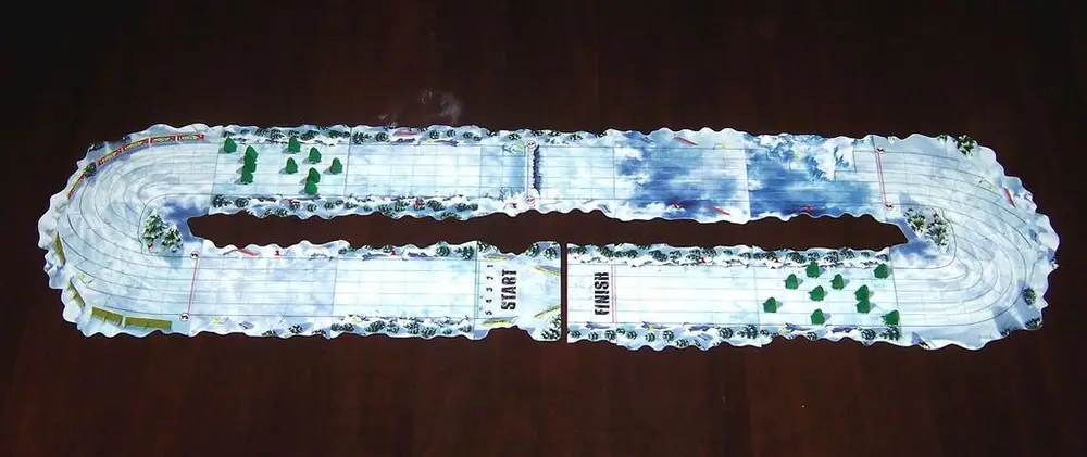 A track design for arena dog-sled racing: Circus Dogimus