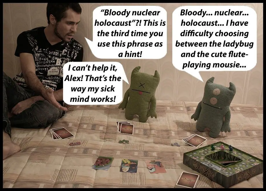 With Grün as the Storyteller, Dixit always became a game of apocalyptic connotations...