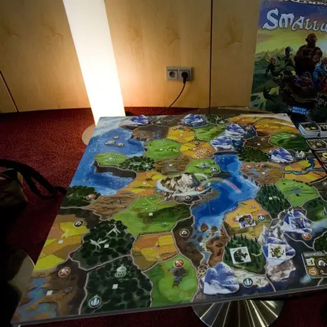 Game components on display