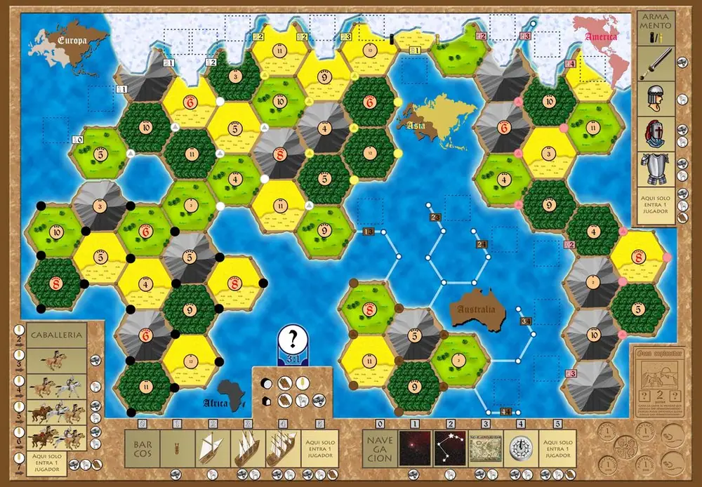 Catan all-in-one:stone age adapted:board