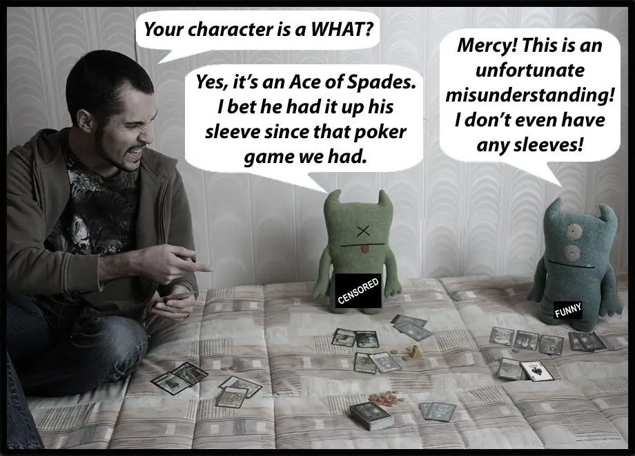 Suddenly, Alex realized with a start that his imaginary friends were completely naked...