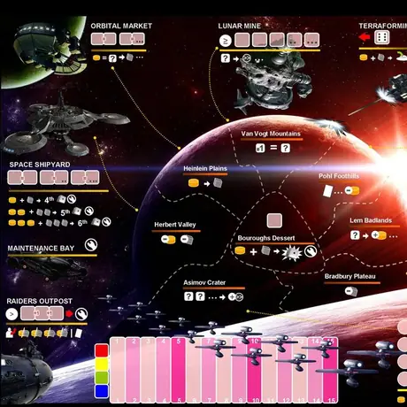 Alien Frontiers "The Ring Planet Version" - Homemade Board
