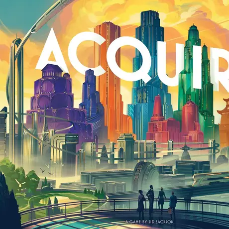 Acquire, Renegade Game Studios, 2023 — front cover (image provided by the publisher)