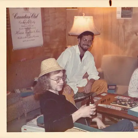 My Dad (center) playing Acquire with friends in 1972. Sadly, he passed away this week, and I came across the photo while going through old albums. Made me happy to see my Dad enjoying his copy of Acquire, a fave, which he gifted to me a few years ago. :)
