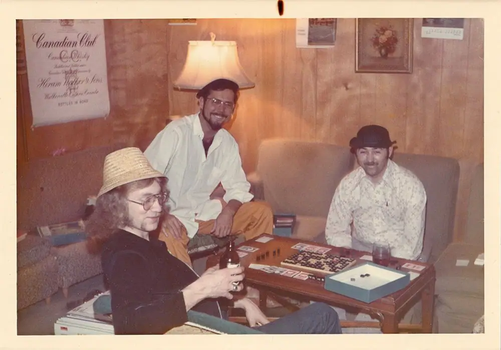 My Dad (center) playing Acquire with friends in 1972. Sadly, he passed away this week, and I came across the photo while going through old albums. Made me happy to see my Dad enjoying his copy of Acquire, a fave, which he gifted to me a few years ago. :)