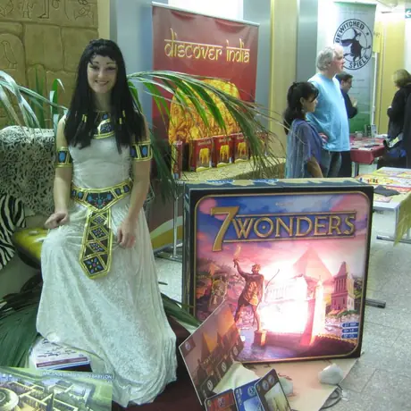 The real Wonder at Essen Spiel, 20-Oct-10 Press Day.  In the background Günter Cornett and friend.