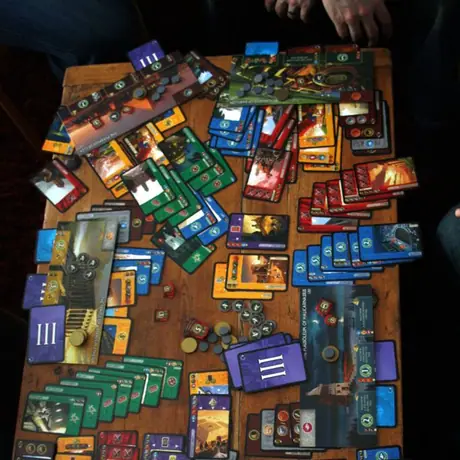 The game doesn't need that much space, but it certainly makes it easier to play! 6 pl. game after 3rd Age.