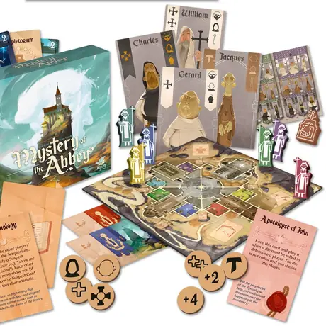 Mystery of the abbey - Components mockup
