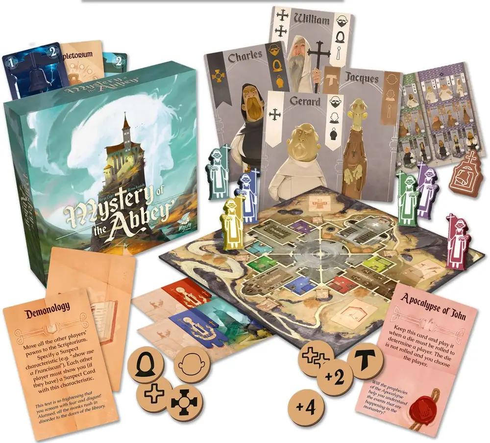 Mystery of the abbey - Components mockup