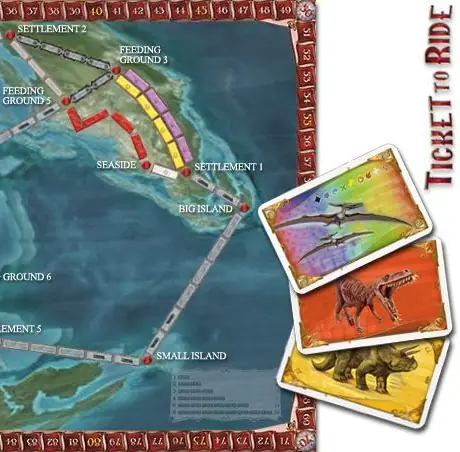 Ticket to ride without trains? Quite possible. Here's concept for TtR 100 Million Years Ago! Sorry, not available for printing yet ;)