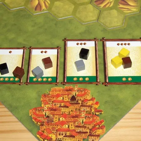 Scoring example - City (four scoring opportunities paying 2-5 gold)